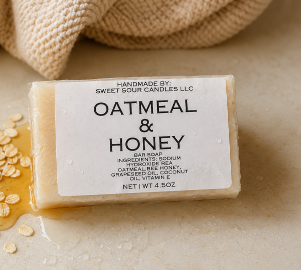 Oatmeal & Honey Cold-Processed Bar Soap