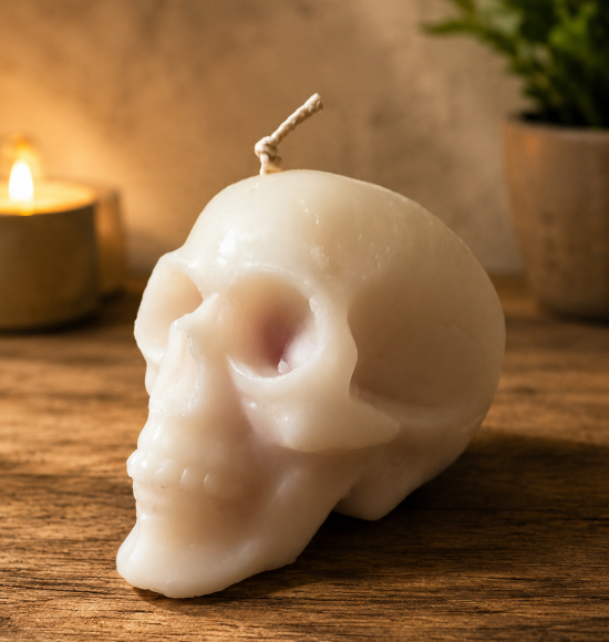 Anatomy Bloody Skull Candle