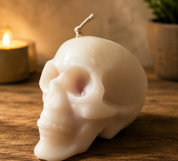Anatomy Bloody Skull Candle