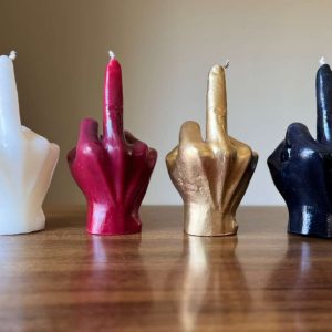 Silly Finger candle