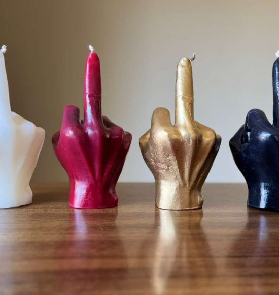 Silly Finger candle