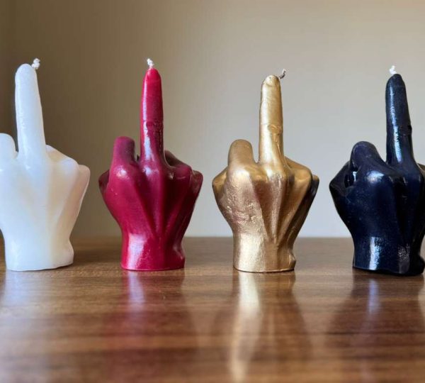 Silly Finger candle