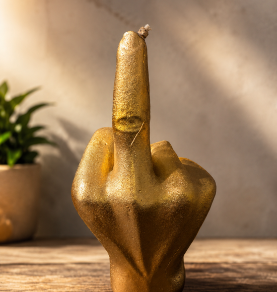 Silly Finger candle